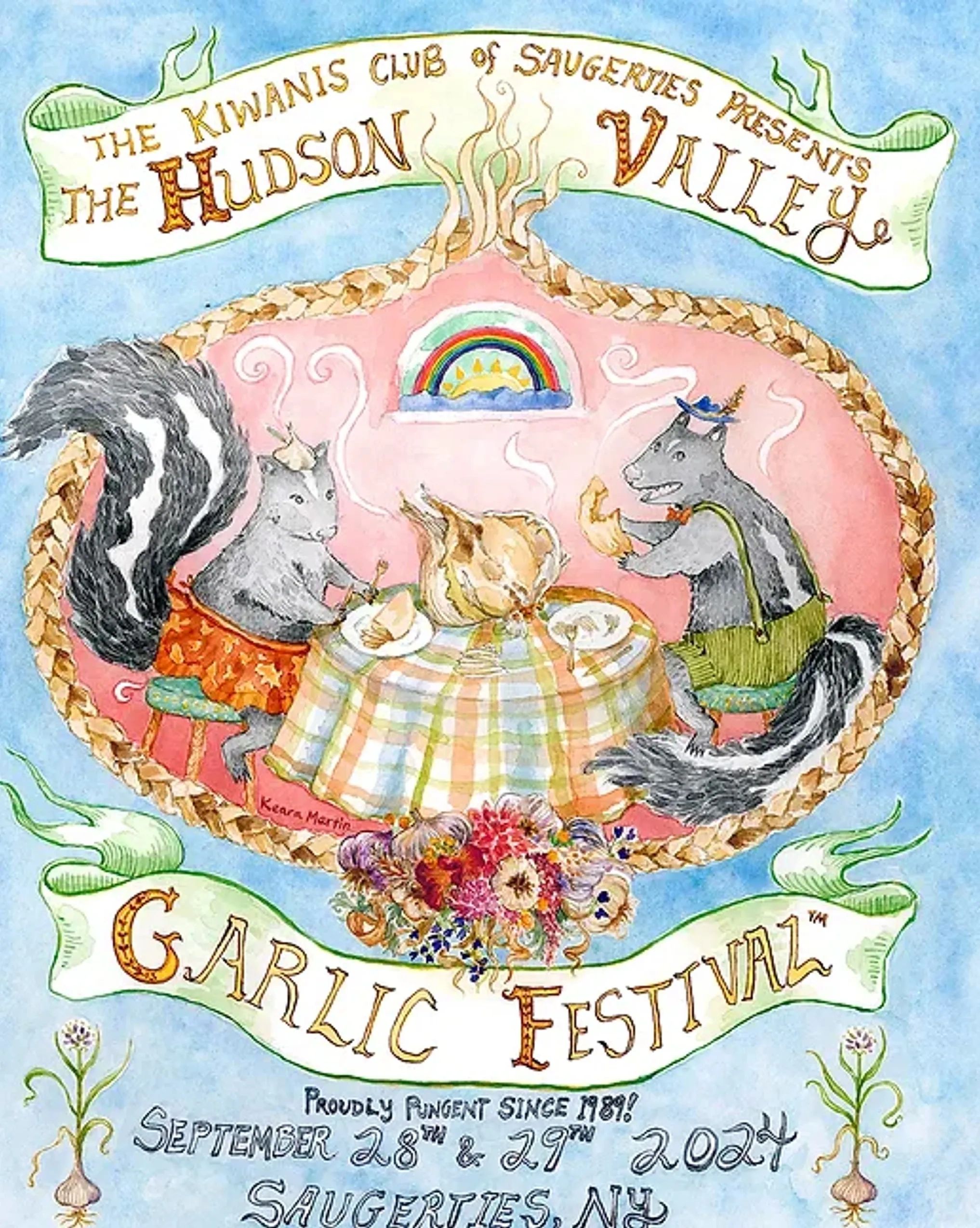 Hudson Valley Garlic Festival event poster